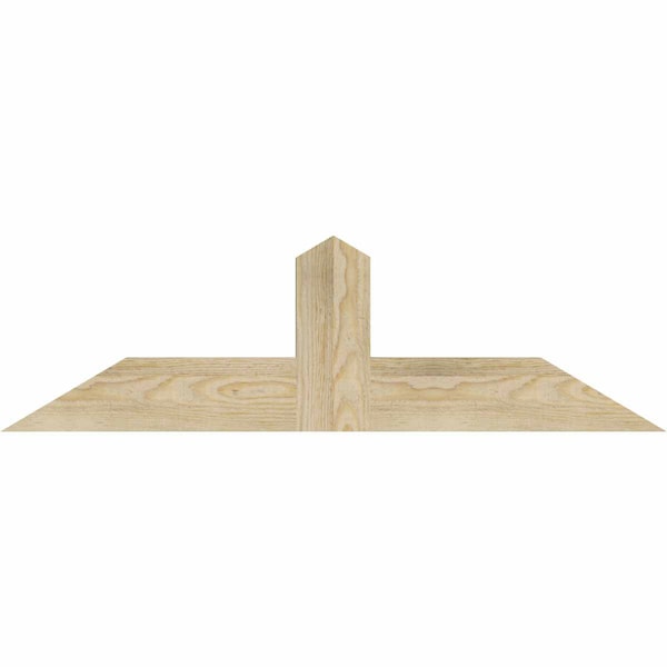 Ekena Millwork Portland Rough Sawn Timber Gable Bracket, Douglas Fir, 36"W x 10"H x 2"D x 4"F, 7/12 Pitch GBW036X10X0204POR00RDF - main